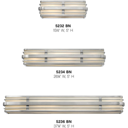 Hinkley Lighting Winton Four Light Vanity Brushed Nickel 5234BN