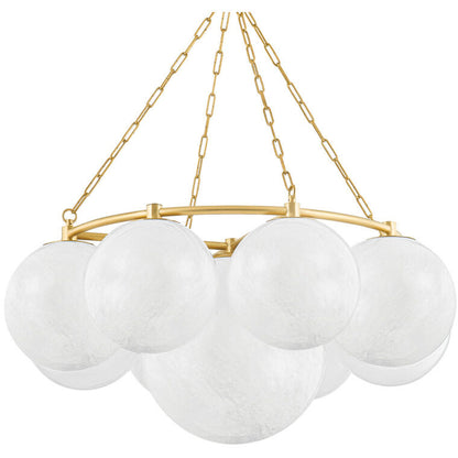 Hudson Valley Lighting Thornwood Chandelier in Aged Brass 5243-AGB