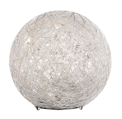 Arnsberg Thunder LED Ball Table Lamp in Brushed Aluminum 525113005