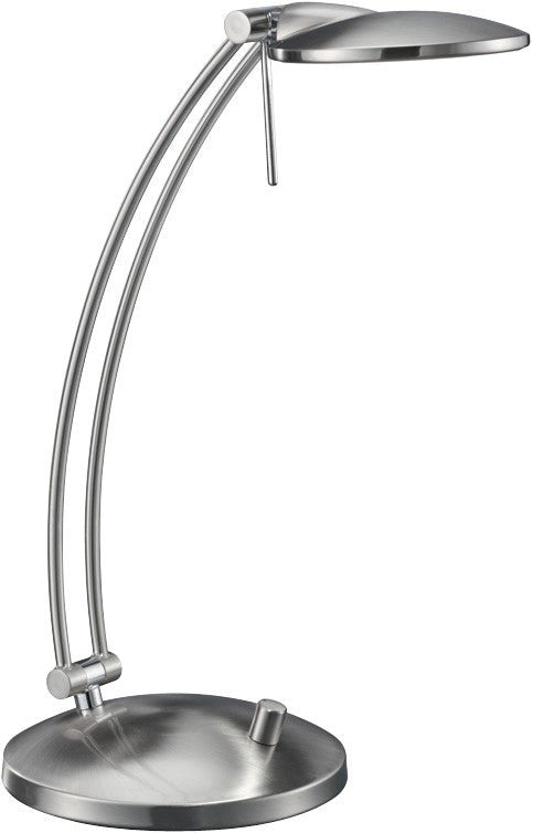 Arnsberg Dessau Arch LED Desk Lamp in Satin Nickel 525810107