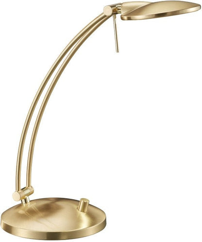 Arnsberg Dessau Arch LED Desk Lamp in Satin Brass 525810108