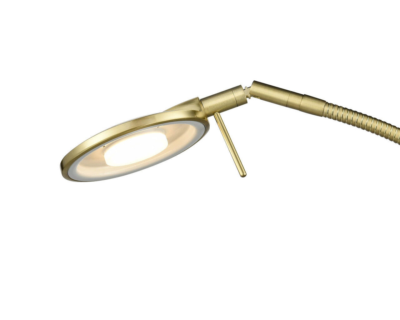 Arnsberg Dessau Flex LED Desk Lamp in Satin Brass 525840108