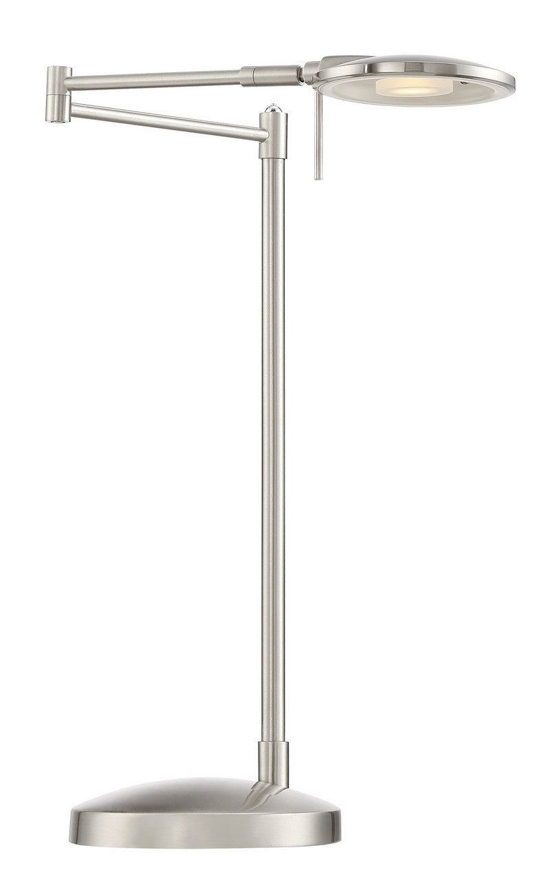 Arnsberg Dessau Turbo Table Lamp in Satin Nickel 525870107