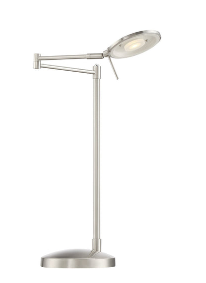 Arnsberg Dessau Turbo Table Lamp in Satin Nickel 525870107