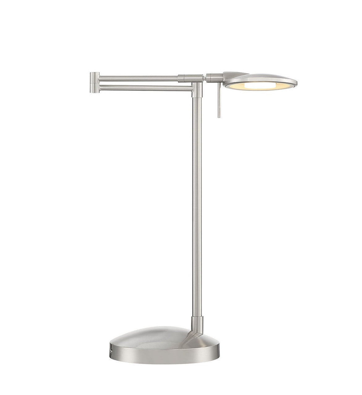 Arnsberg Dessau Turbo Swing Arm Lamp With USB in Satin Nickel 525890107