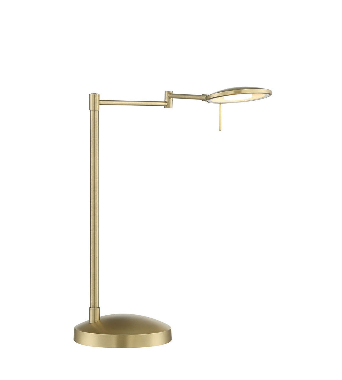 Arnsberg Dessau Turbo Swing Arm Lamp With USB in Satin Brass 525890108