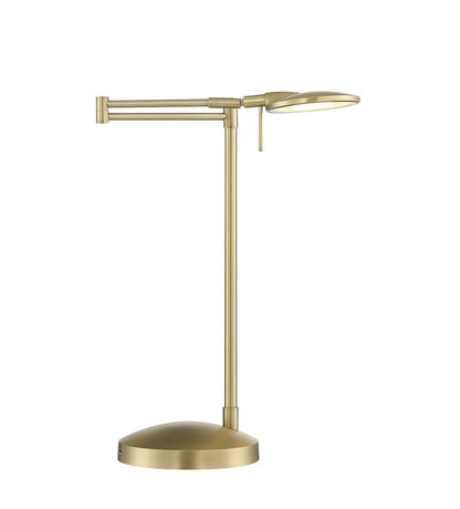 Arnsberg Dessau Turbo Swing Arm Lamp With USB in Satin Brass 525890108