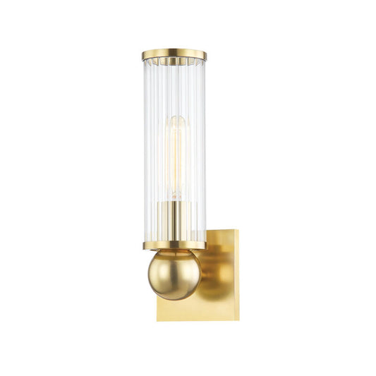 Hudson Valley Lighting Malone Wall Sconce in Aged Brass 5271-AGB