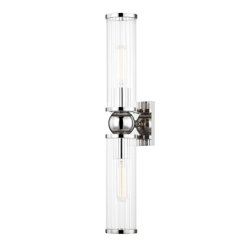 Hudson Valley Lighting Malone Wall Sconce in Polished Nickel 5272-PN