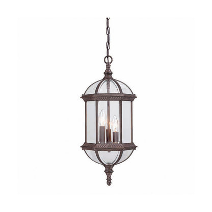 Acclaim Lighting Dover 3-Light Burled Walnut Hanging Light in Burled Walnut 5274BW