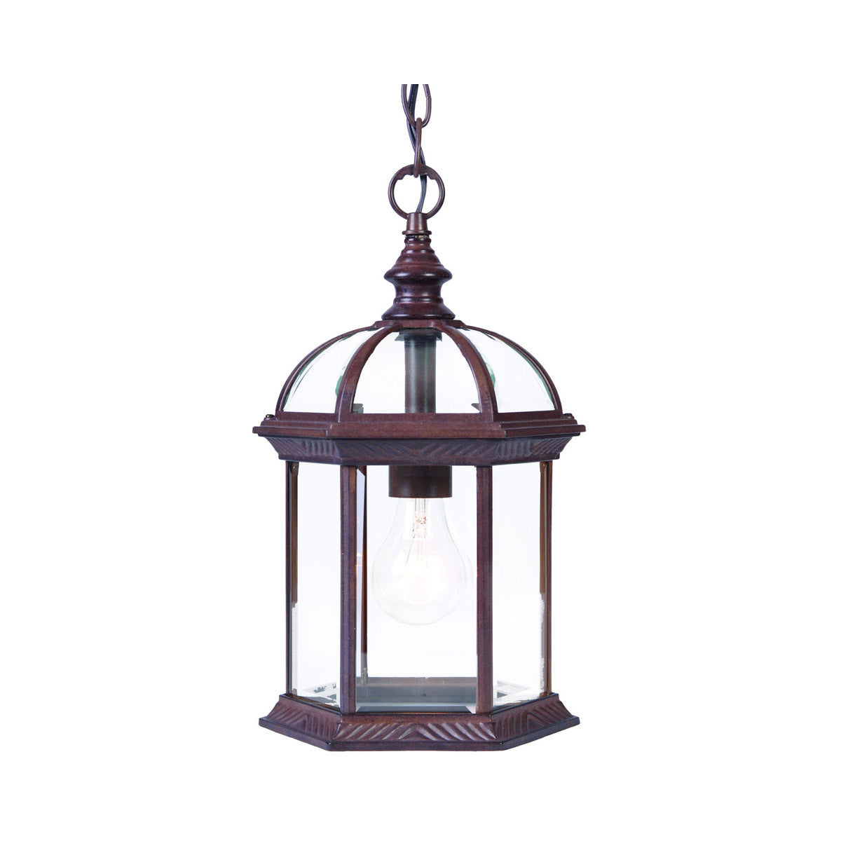 Acclaim Lighting Dover 1-Light Burled Walnut Hanging Light in Burled Walnut 5276BW