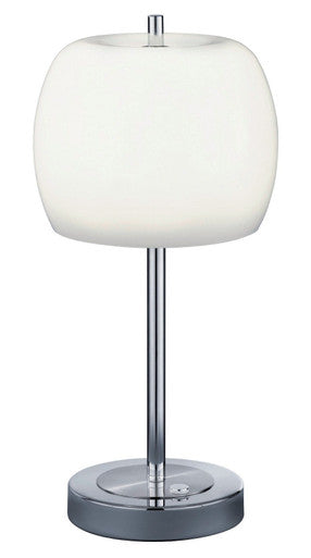 Arnsberg Pear LED Table Lamp  in Satin Nickel 528990807