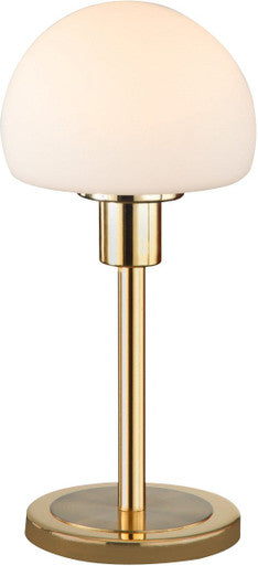 Arnsberg Wilhelm LED Table Lamp with glass in Satin Brass 529210108