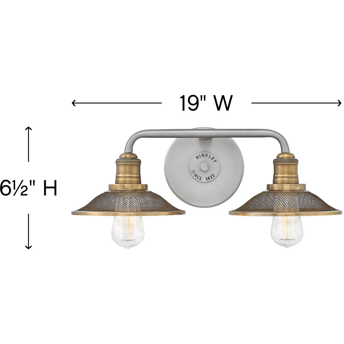 Hinkley Lighting Rigby Two Light Vanity Antique Nickel 5292AN