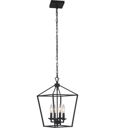 Craftmade 4 Light Foyer in Flat Black 52934-FB