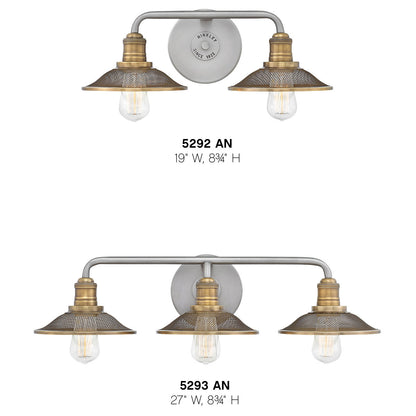 Hinkley Lighting Rigby Three Light Vanity Antique Nickel 5293AN