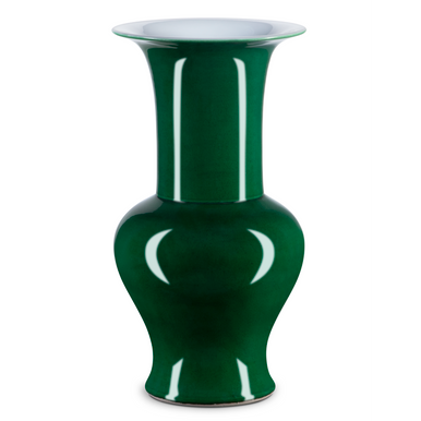 Currey & Co. Imperial Green Corolla Vase 1200-0696