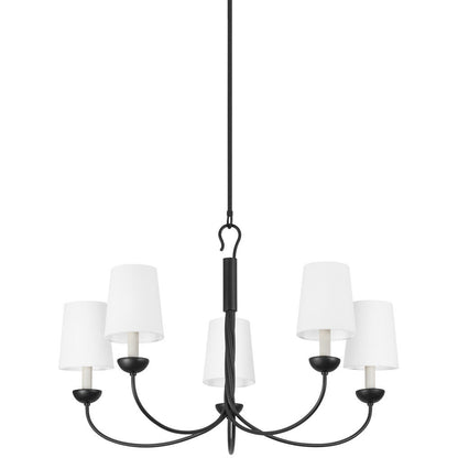 Hudson Valley Lighting Montpelier Chandelier in Aged Iron 5305-AI