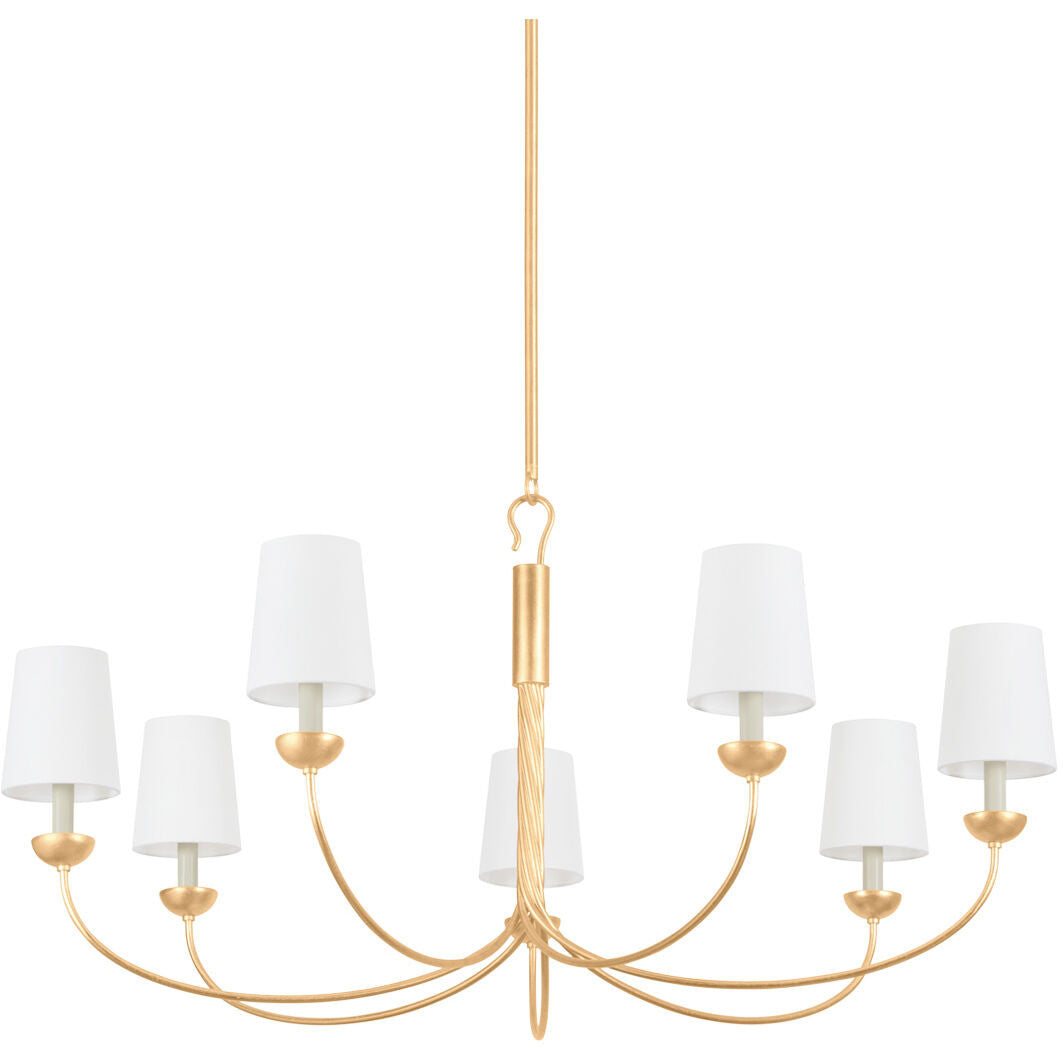 Hudson Valley Lighting Montpelier Chandelier in Vintage Gold Leaf 5307-VGL