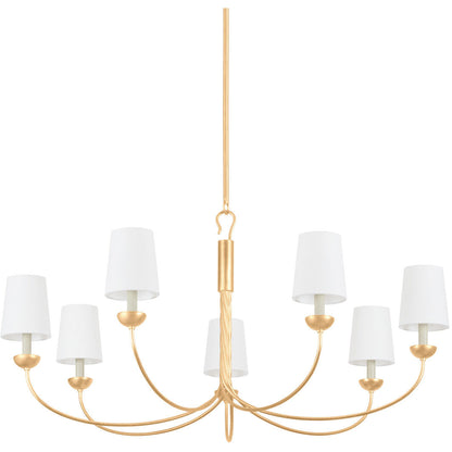 Hudson Valley Lighting Montpelier Chandelier in Vintage Gold Leaf 5307-VGL