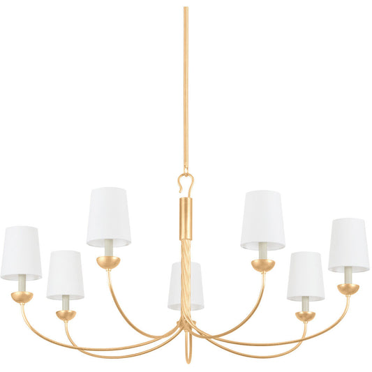 Hudson Valley Lighting Montpelier Chandelier in Vintage Gold Leaf 5307-VGL