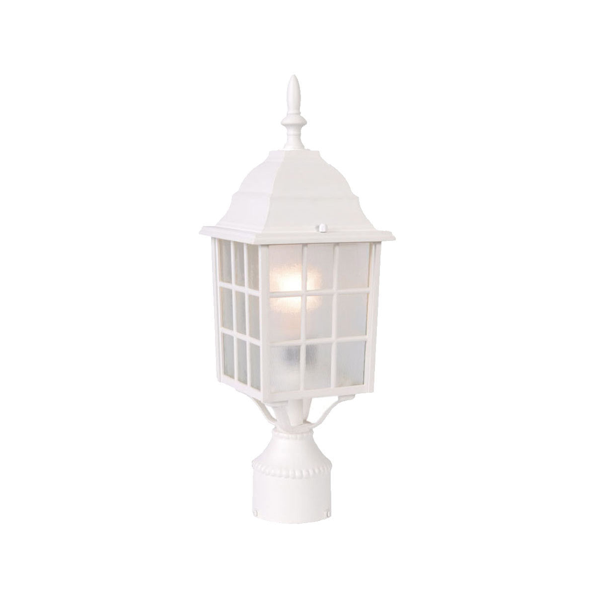 Acclaim Lighting Nautica 1-Light Textured White Post Mount Light in Textured White 5307TW