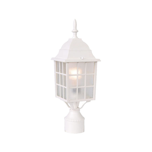 Acclaim Lighting Nautica 1-Light Textured White Post Mount Light in Textured White 5307TW