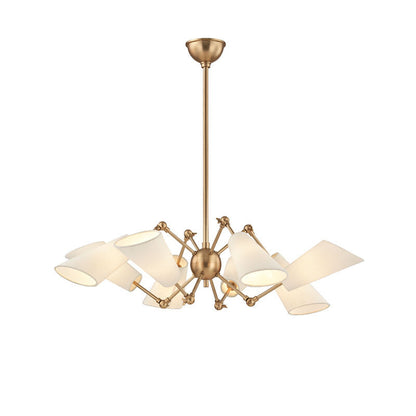 Hudson Valley Lighting Buckingham Chandelier in Aged Brass 5308-AGB