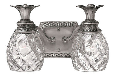 Hinkley Lighting Plantation Two Light Vanity Polished Antique Nickel 5312PL