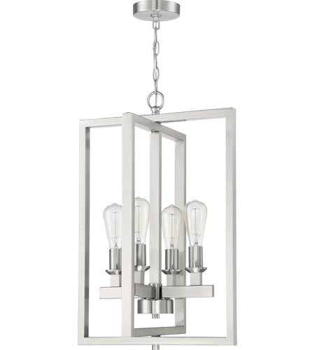 Craftmade 4 Light Foyer in Brushed Polished Nickel 53134-BNK