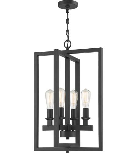 Craftmade 4 Light Foyer in Flat Black 53134-FB