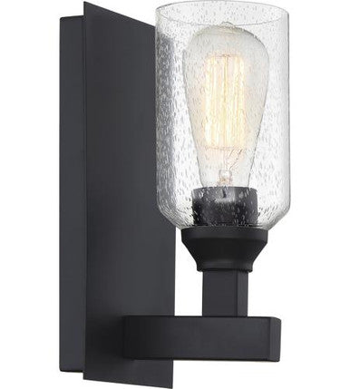 Craftmade 1 Light Wall Sconce in Flat Black 53161-FB