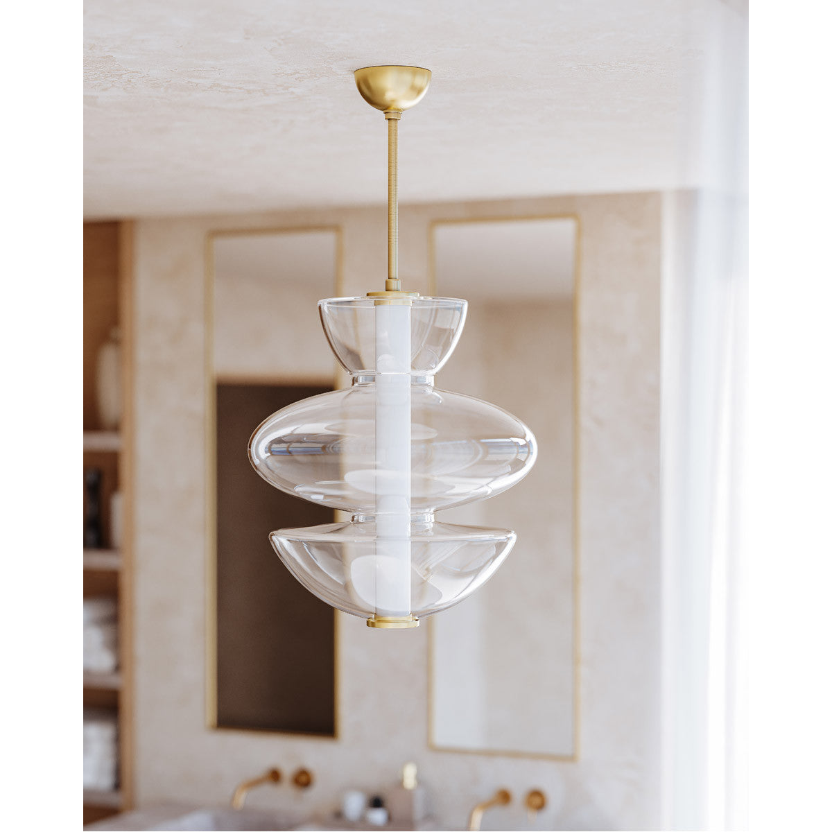 Hudson Valley Lighting Palermo Pendant in Aged Brass 5319-AGB