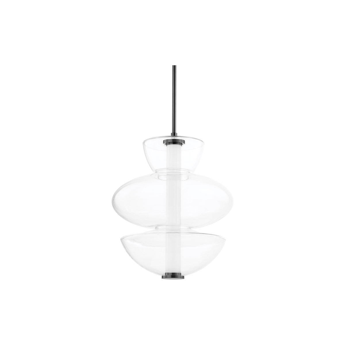 Hudson Valley LightingPalermo 1 Light PendantBlack Nickel 5319-BLNK