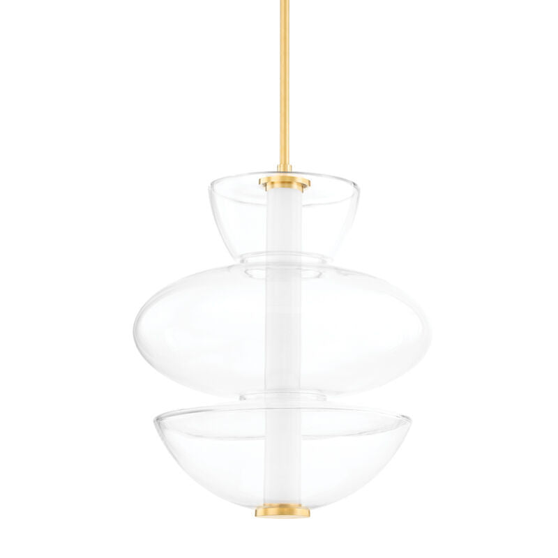 Hudson Valley Lighting Palermo Pendant in Aged Brass 5319-AGB