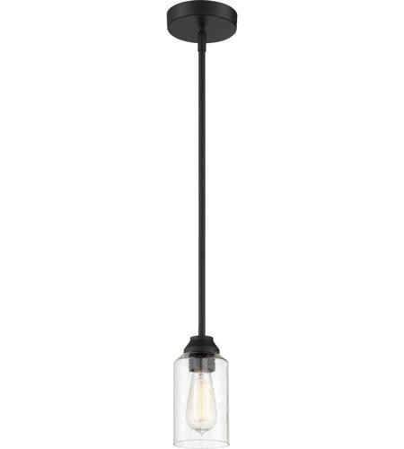 Craftmade 1 Light Mini Pendant in Flat Black 53191-FB