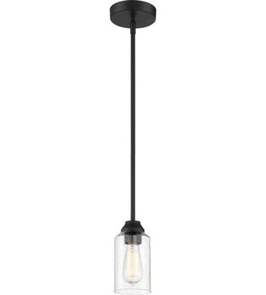 Craftmade 1 Light Mini Pendant in Flat Black 53191-FB