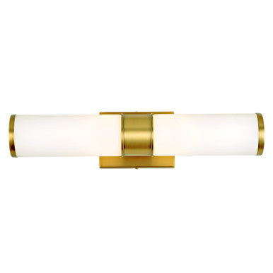 JVI Designs Fairview Two Light Led Vanity Light in Satin Brass 532-10