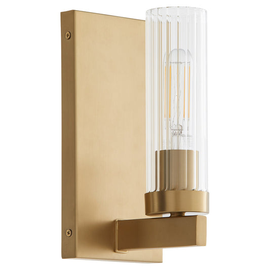 Quorum  Kilbey 1 Light Vanity Wall Mount - Aged Brass 533-1-80