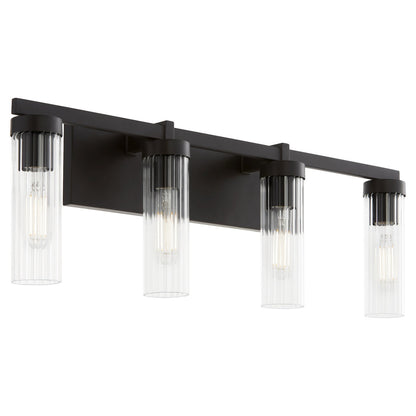 Quorum  Kilbey 4 Light Vanity Wall Mount - Matte Black 533-4-59