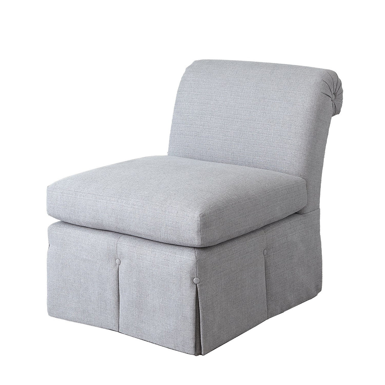 Global Views Slipper Chair Section-Muslin-1 pc 2683-MUSLIN