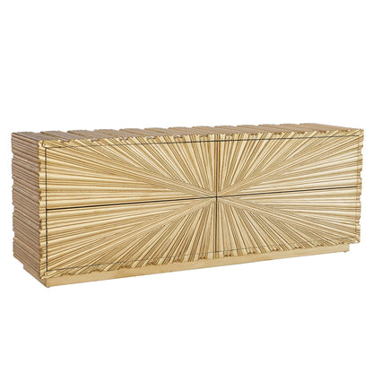 Global Views Linen Fold Cabinet Brass 9.92847