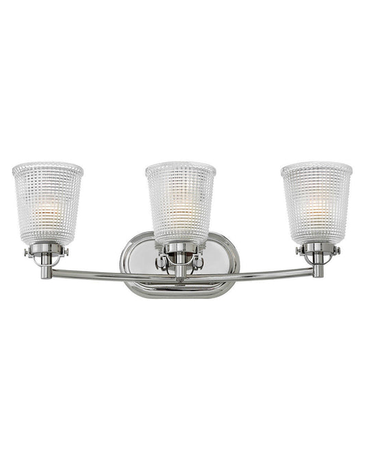 Hinkley Lighting Bennett Three Light Vanity Polished Nickel 5353PN