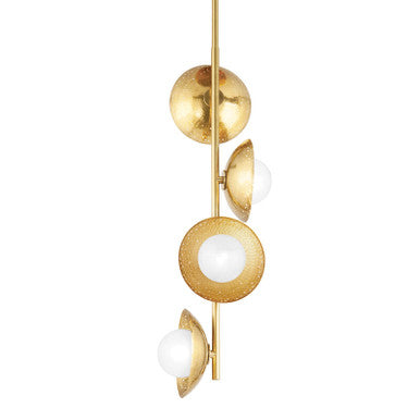 Hudson Valley Lighting Glimmer Pendant in Aged Brass 5354-AGB