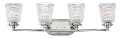 Hinkley Lighting Bennett Four Light Vanity Polished Nickel 5354PN