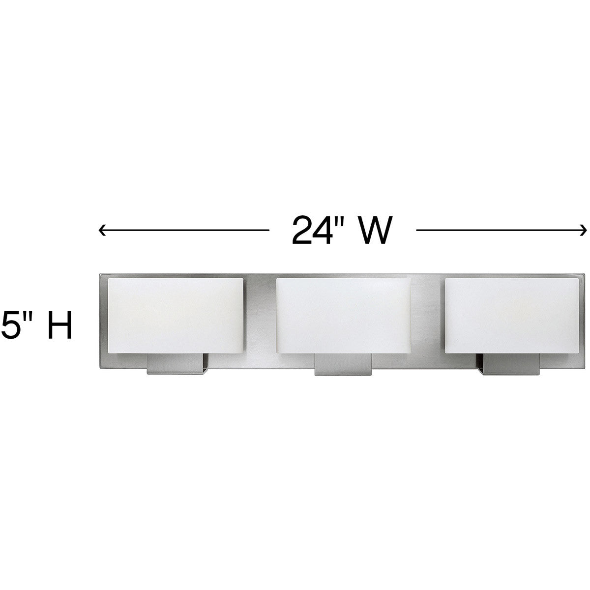 Hinkley Lighting Mila Three Light Vanity Brushed Nickel 53553BN