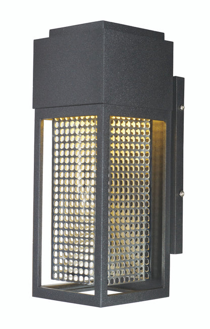 Maxim Townhouse LED Outdoor Wall Sconce in Galaxy Black / Stainless Steel 53597GBKSST