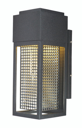 Maxim Townhouse LED Outdoor Wall Sconce in Galaxy Black / Stainless Steel 53597GBKSST