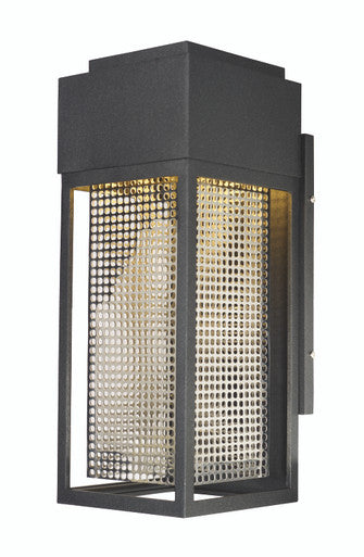 Maxim Townhouse LED Outdoor Wall Sconce in Galaxy Black / Stainless Steel 53599GBKSST