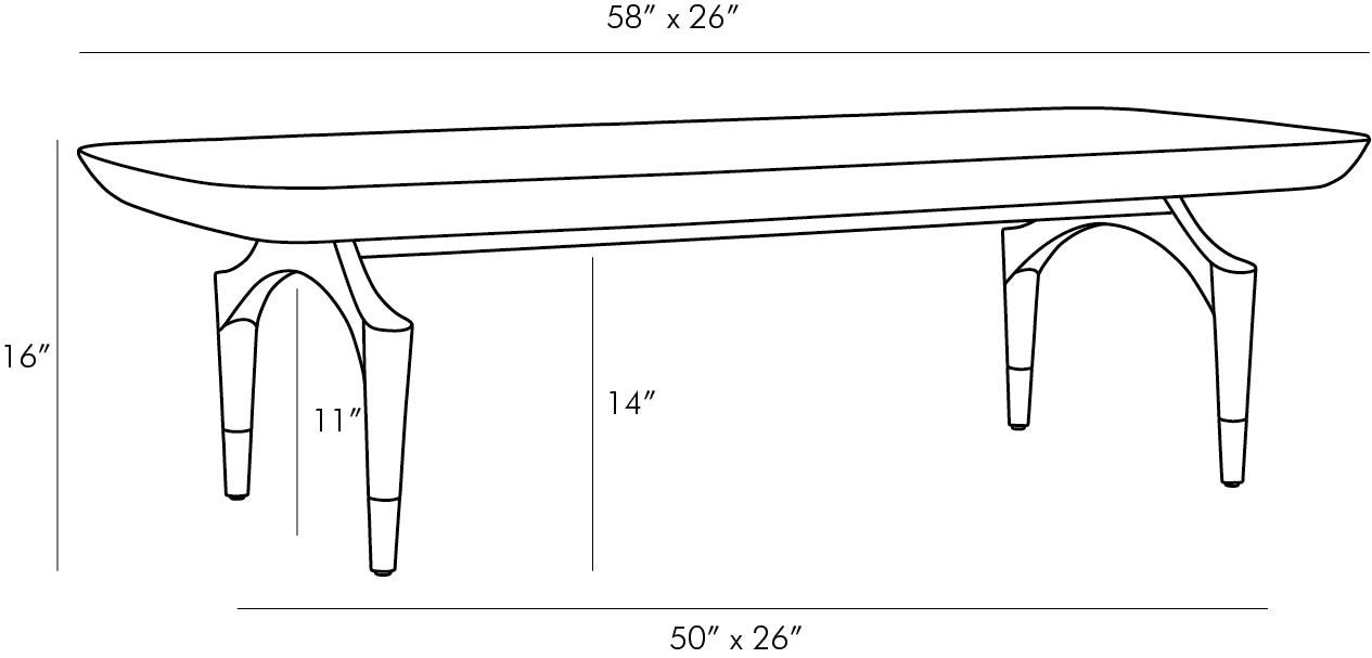 Arteriors Home Wagner Cocktail Table 5369